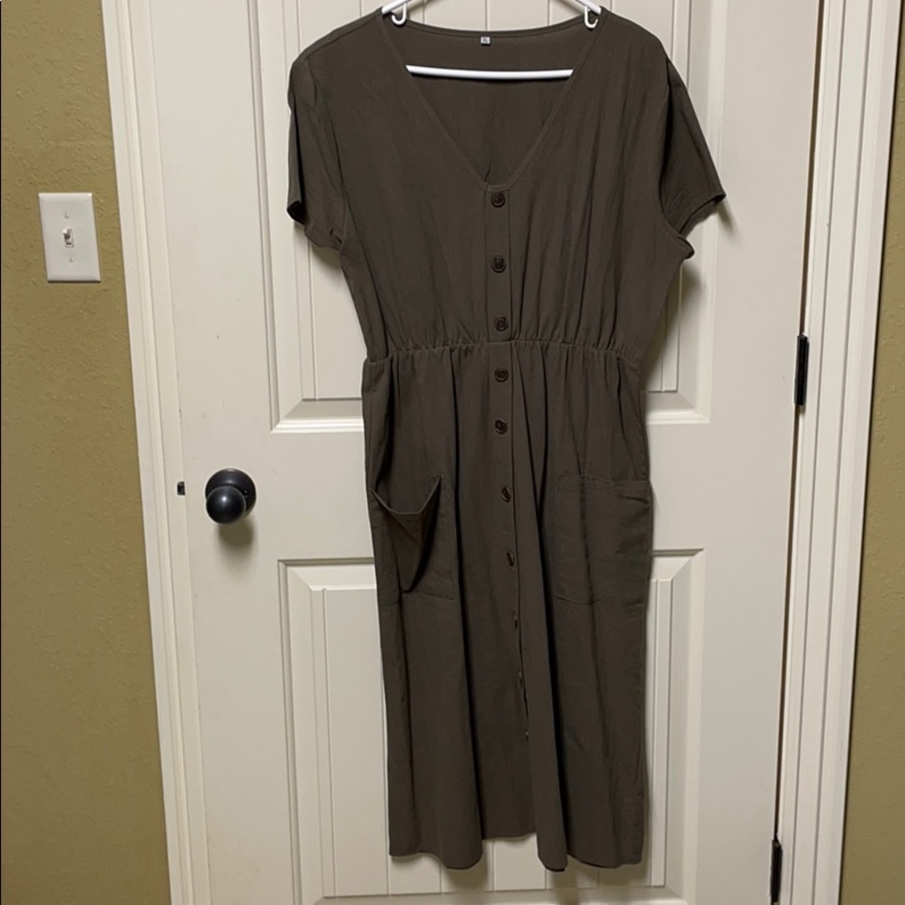 Army green dress